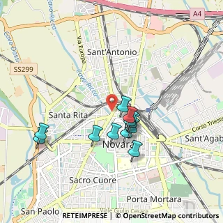Mappa Via G. Battista Paletta, 28100 Novara NO, Italia (0.78727)