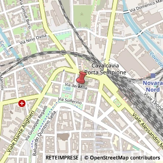Mappa Via dei Mille, 7, 28100 Novara, Novara (Piemonte)