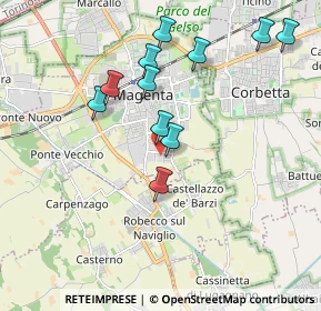 Mappa Via Murri, 20013 Magenta MI, Italia (1.84727)