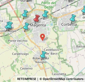 Mappa Via Murri, 20013 Magenta MI, Italia (2.91545)