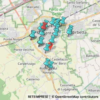 Mappa Via Murri, 20013 Magenta MI, Italia (1.5365)