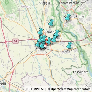 Mappa Via Don Ponzetto, 28100 Novara NO, Italia (4.26917)