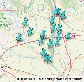 Mappa SP 58, 13030 Albano Vercellese VC (6.954)