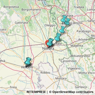 Mappa Via Mario Campagnoli, 28100 Novara NO, Italia (12.74833)