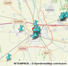 Mappa Via Lodovico Bertona, 28100 Novara NO, Italia (3.875)