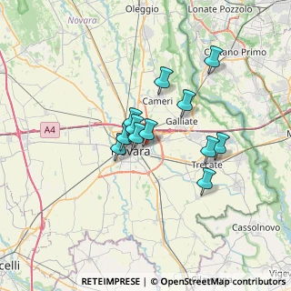 Mappa Via Cristoforo Colombo, 28100 Novara NO, Italia (5.04417)