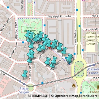 Mappa Via Nicastro, 20137 Milano MI, Italia (0.075)