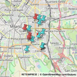 Mappa Via Emilio Faà di Bruno, 20137 Milano MI, Italia (1.34933)