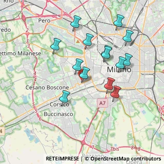 Mappa Via Salvatore Barzilai, 20146 Milano MI, Italia (3.64214)