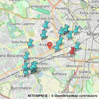 Mappa Via Salvatore Barzilai, 20146 Milano MI, Italia (1.966)