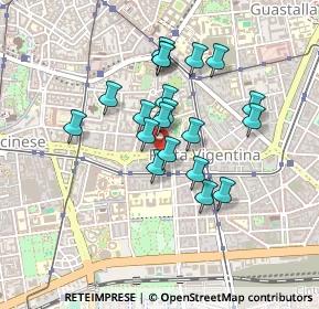 Mappa Viale Beatrice D'Este, 20136 Milano MI, Italia (0.349)