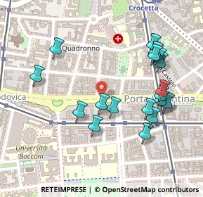 Mappa Viale Beatrice D'Este, 20136 Milano MI, Italia (0.257)