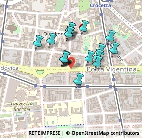 Mappa Viale Beatrice D'Este, 20136 Milano MI, Italia (0.169)