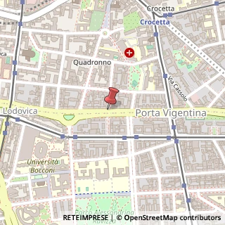 Mappa Via Luigi Anelli,  12, 20122 Milano, Milano (Lombardia)