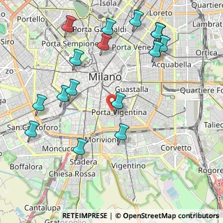 Mappa Viale Beatrice D'Este, 20122 Milano MI, Italia (2.45294)