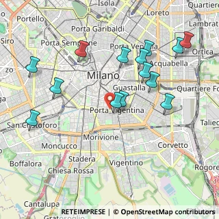 Mappa Viale Beatrice D'Este, 20122 Milano MI, Italia (2.12857)