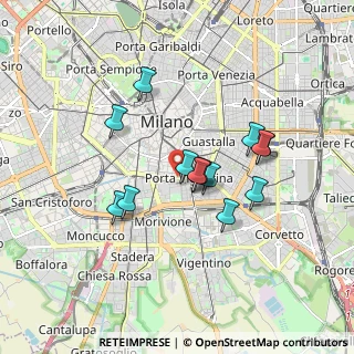 Mappa Viale Beatrice D'Este, 20122 Milano MI, Italia (1.40143)