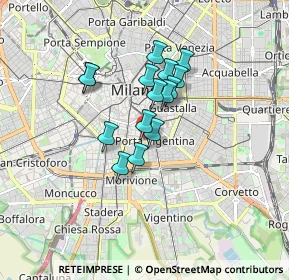 Mappa Viale Beatrice D'Este, 20136 Milano MI, Italia (1.22667)
