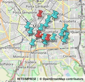 Mappa Viale Beatrice D'Este, 20136 Milano MI, Italia (1.299)