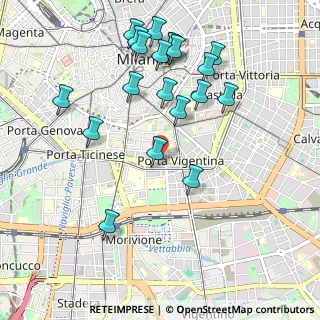 Mappa Viale Beatrice D'Este, 20122 Milano MI, Italia (1.087)