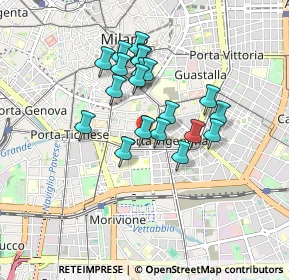 Mappa Viale Beatrice D'Este, 20136 Milano MI, Italia (0.705)