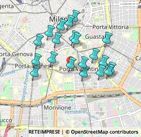 Mappa Viale Beatrice D'Este, 20136 Milano MI, Italia (0.8115)