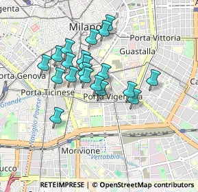 Mappa Viale Beatrice D'Este, 20136 Milano MI, Italia (0.7115)