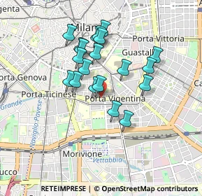 Mappa Viale Beatrice D'Este, 20136 Milano MI, Italia (0.741)