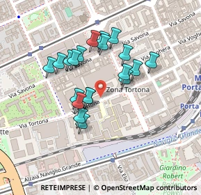 Mappa Via Tortona, 20100 Milano MI, Italia (0.1845)