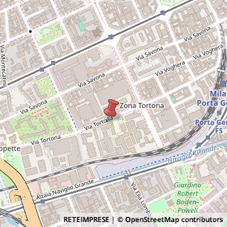 Mappa Via Tortona, 31, 20144 Milano, Milano (Lombardia)