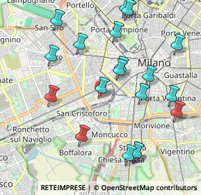 Mappa Via Tortona, 20100 Milano MI, Italia (2.23789)