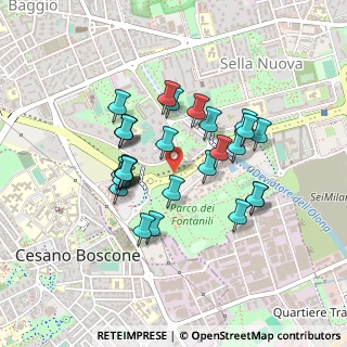 Mappa Via Ferruccio Parri, 20152 Milano MI, Italia (0.37143)
