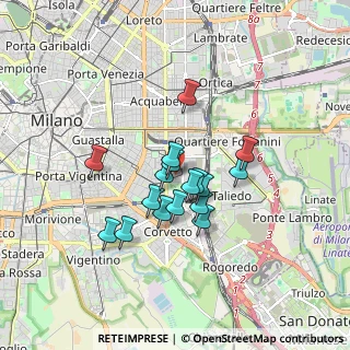 Mappa Milano, 20137 Milano MI, Italia (1.29176)