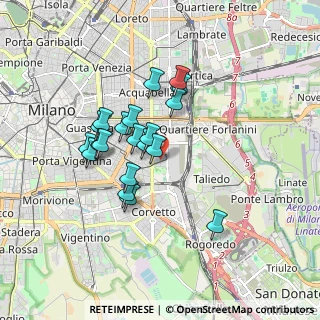 Mappa Milano, 20137 Milano MI, Italia (1.4355)