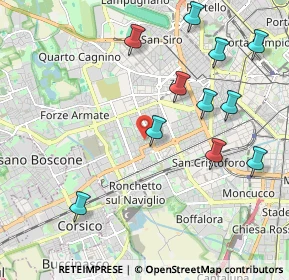 Mappa Via delle Ortensie, 20147 Milano MI, Italia (2.25636)
