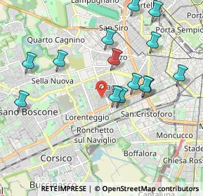 Mappa Via delle Ortensie, 20147 Milano MI, Italia (2.05714)