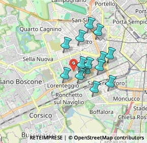 Mappa Via delle Ortensie, 20147 Milano MI, Italia (1.28786)