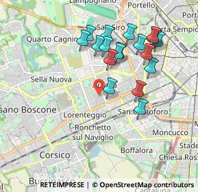 Mappa Via delle Ortensie, 20147 Milano MI, Italia (1.82722)