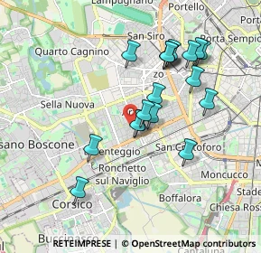 Mappa Via delle Ortensie, 20147 Milano MI, Italia (1.68111)