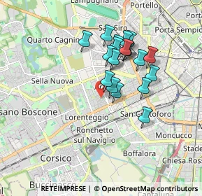 Mappa Via delle Ortensie, 20147 Milano MI, Italia (1.465)