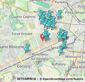 Mappa Via delle Ortensie, 20147 Milano MI, Italia (1.587)