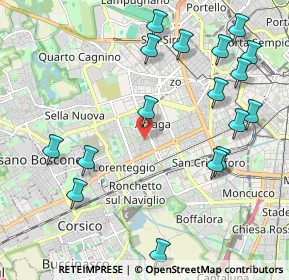 Mappa Via delle Ortensie, 20147 Milano MI, Italia (2.45882)
