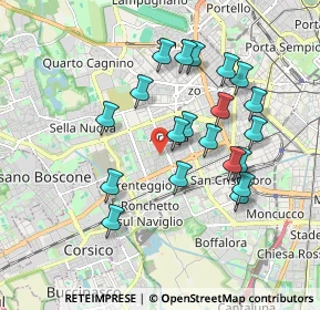 Mappa Via delle Ortensie, 20147 Milano MI, Italia (1.7315)