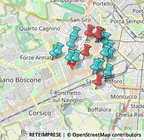 Mappa Via delle Ortensie, 20147 Milano MI, Italia (1.47)