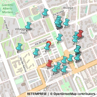 Mappa Via delle Ortensie, 20147 Milano MI, Italia (0.25714)