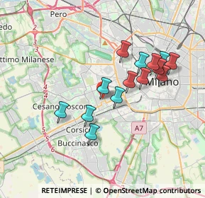 Mappa Via delle Ortensie, 20147 Milano MI, Italia (3.22643)