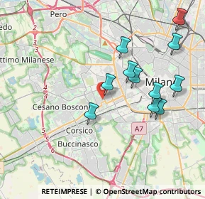 Mappa Via delle Ortensie, 20147 Milano MI, Italia (3.77)