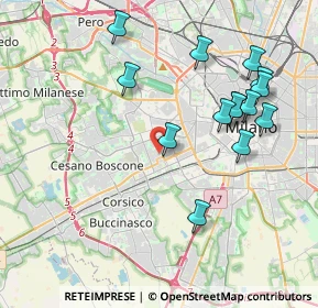 Mappa Via delle Ortensie, 20147 Milano MI, Italia (4.13071)