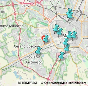 Mappa Via delle Ortensie, 20147 Milano MI, Italia (3.72455)