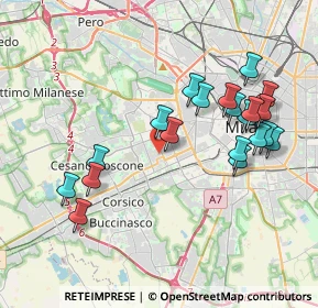 Mappa Via delle Ortensie, 20147 Milano MI, Italia (3.9305)